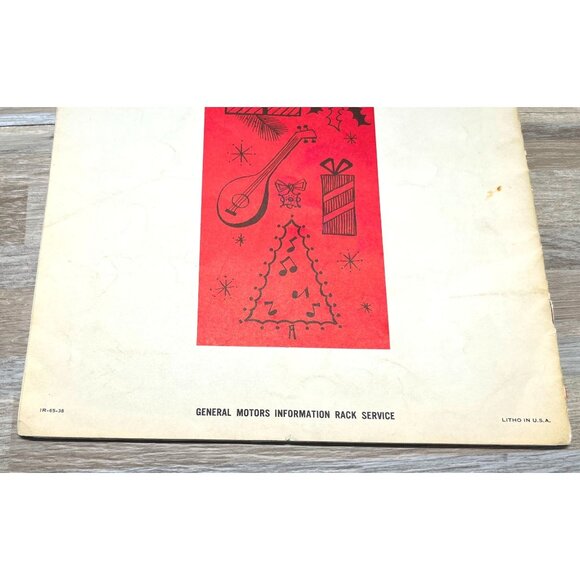 1965 General Motors GM Employee Christmas Carol Songbook Vintage Ephemera - Picture 5 of 7